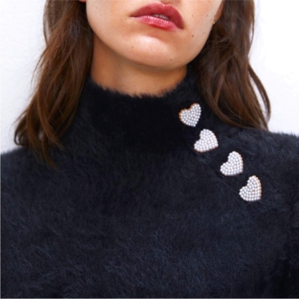 Zara faux fur sweater